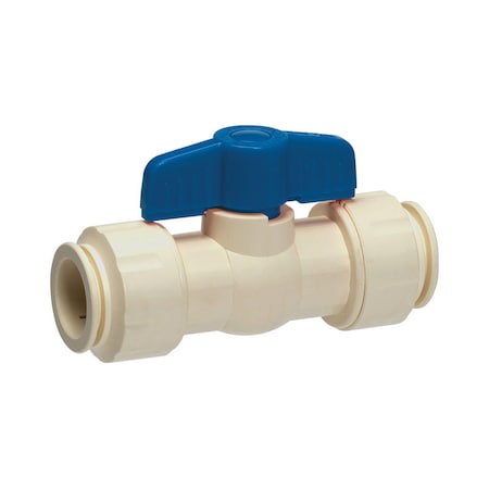 B & K Homewerks 1/2 in. CPVC Push Fit Ball Valve Full Port T-Handle For Non-Potable Water 126-8-12-12